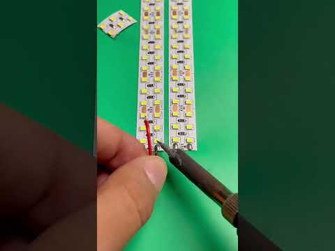 How to make proper joint soldering LED strip|| #led #ledlights #soldering #shorts