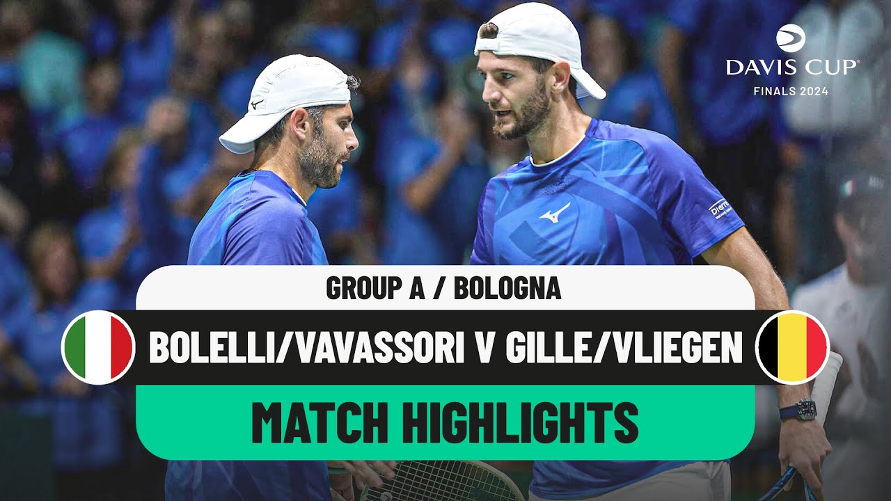Bolelli/Vavassori vs Gille/Vliegen | Davis Cup 2024 Highlights ๐ฎ๐น