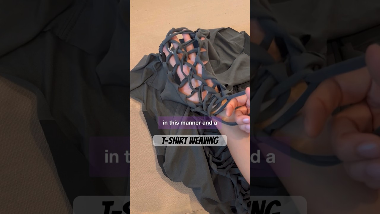 DIY T-Shirt Weaving Craft 🧵