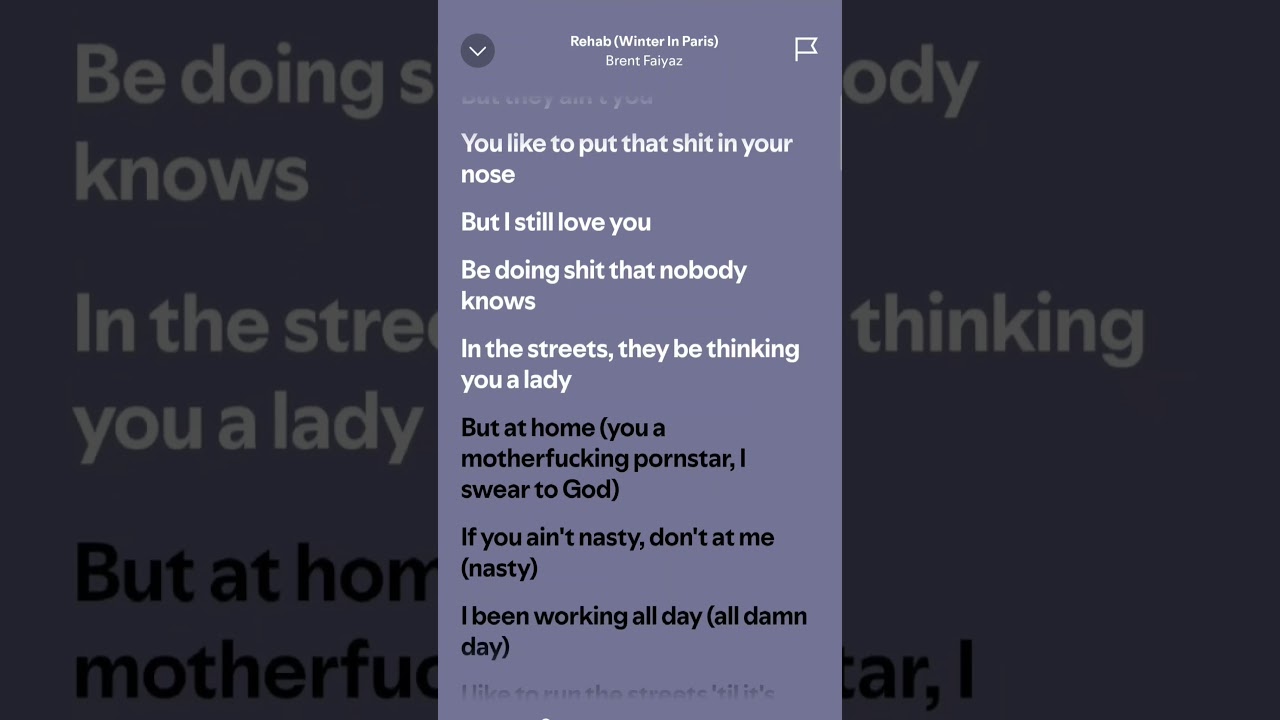 Rehab (Winter in Paris) by Brent Faiyaz ๐ถ