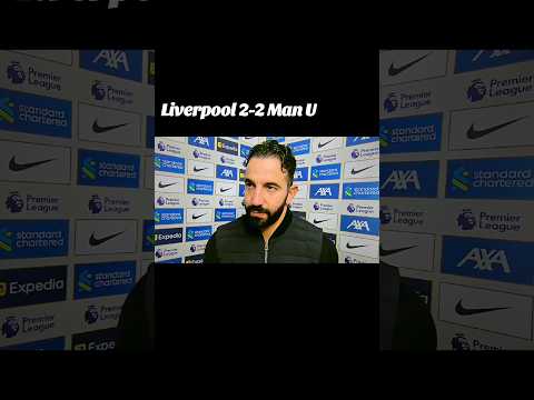 Liverpool 2-2 Man U// Ruben Amorim post-match interview #epl #football #Liverpool #Manchester United