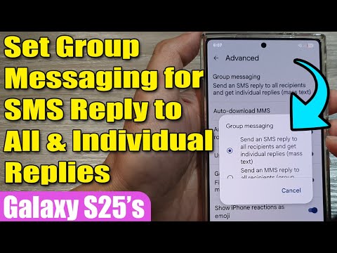 📩 How to Set Group Messaging for SMS Reply to All & Individual Replies – Galaxy S25/S25+/Ultra 🔧