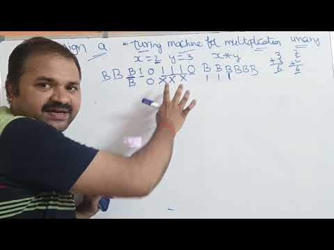 Design a Turing Machine for Multiplication of 2 unary numbers || TOC || FLAT | Theory of Computation