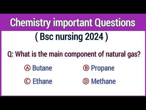 Bsc nursing entrance exam 2024 | Chemistry MCQs for bsc nursing | CNET chemistry questions practice