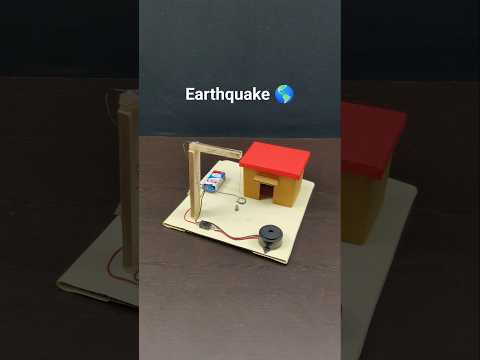 Earthquake Detector Alarm #sciencproject #science #scienceexperiment #earthquake #eazytronic #diy
