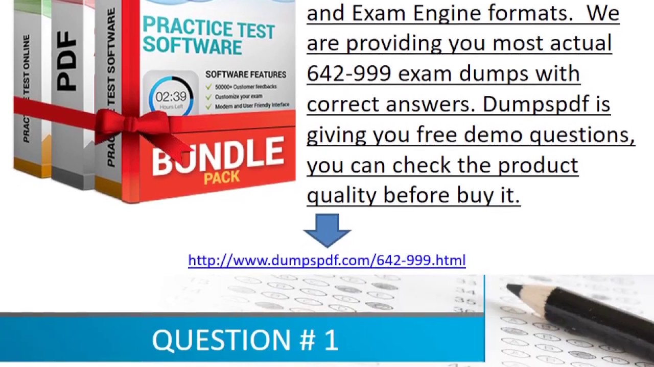 Download Free Cisco 642-999 Exam Dumps from Dumpspdf.com
