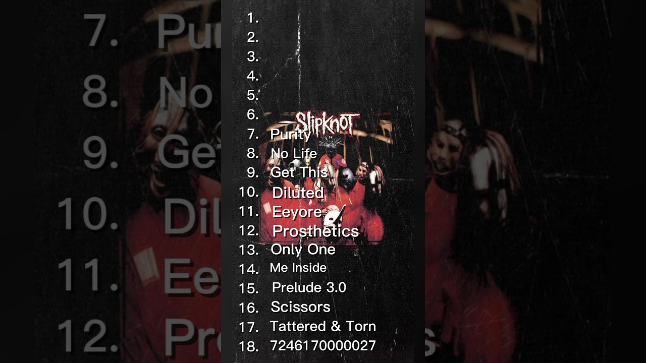Slipknot (Self-Titled) Album Ranked Worst to Best ๐ธ