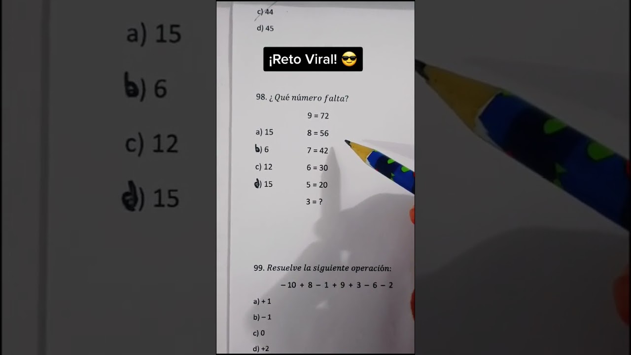 Desafío de Razonamiento Matemático 🧠 | Pon a prueba tus habilidades con este reto