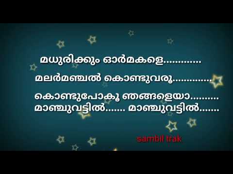 Madhurikkum Ormakale Karaoke with Lyrics 🎤