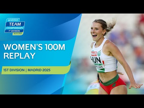 Takacs 🇭🇺 SHOCKS strong field! 😱 Women's 100m replay | Madrid 2025