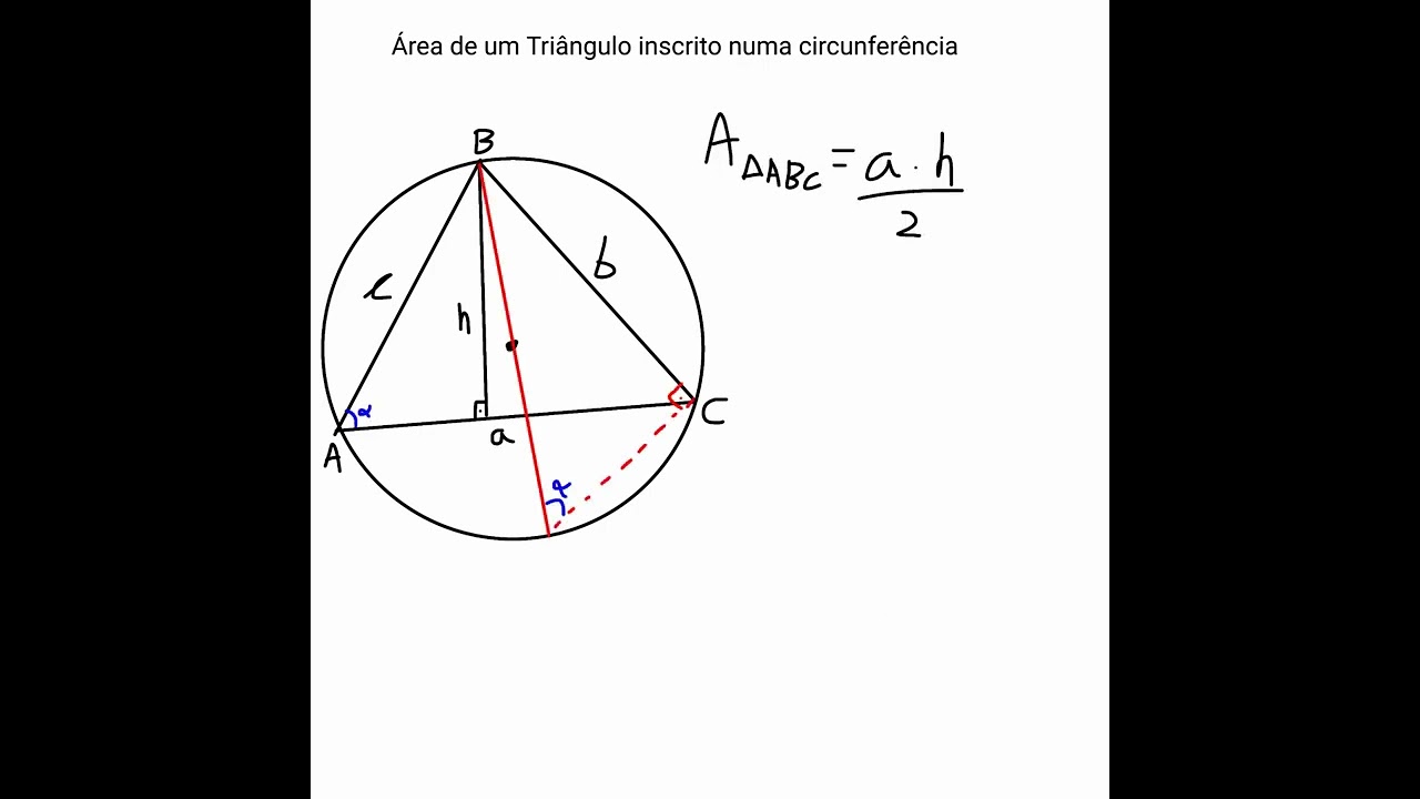 Aprenda a Calcular a Área de um Triângulo Inscrito em uma Circunferência 🧮