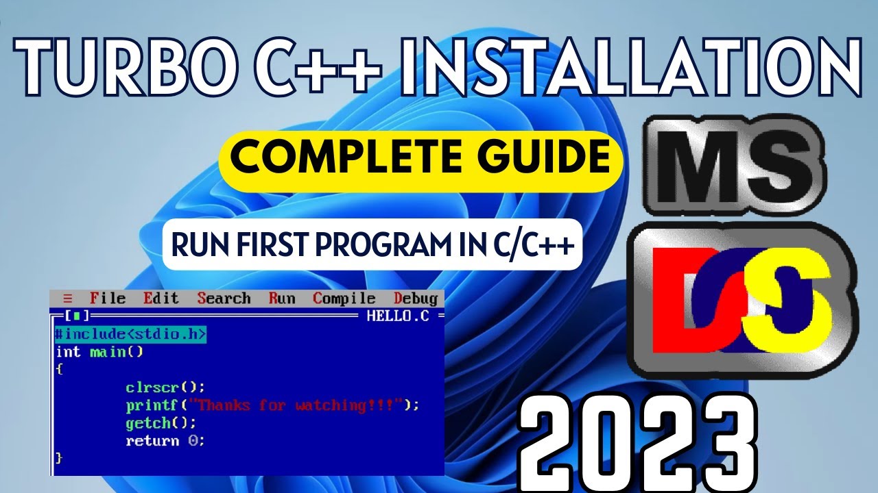 Install Turbo C++ on Windows 10/11 (2023 Guide) 🖥️