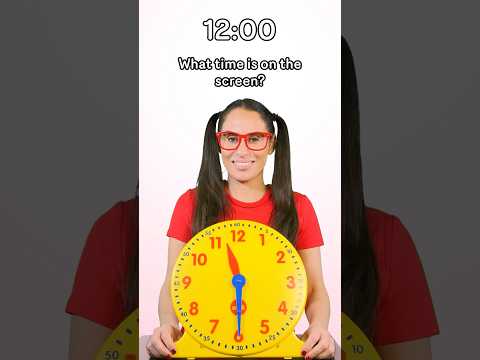Learn to tell time for Kids | Twelve o’clock #shorts #kidslearning