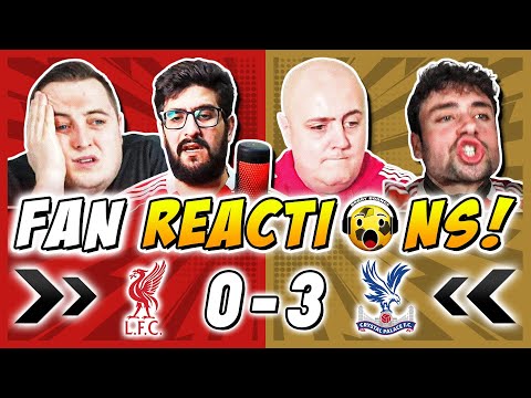 Liverpool Fans DEPRESSED 😬 Reactions to Liverpool 0-3 Crystal Palace | Carabao Cup Fan Reactions