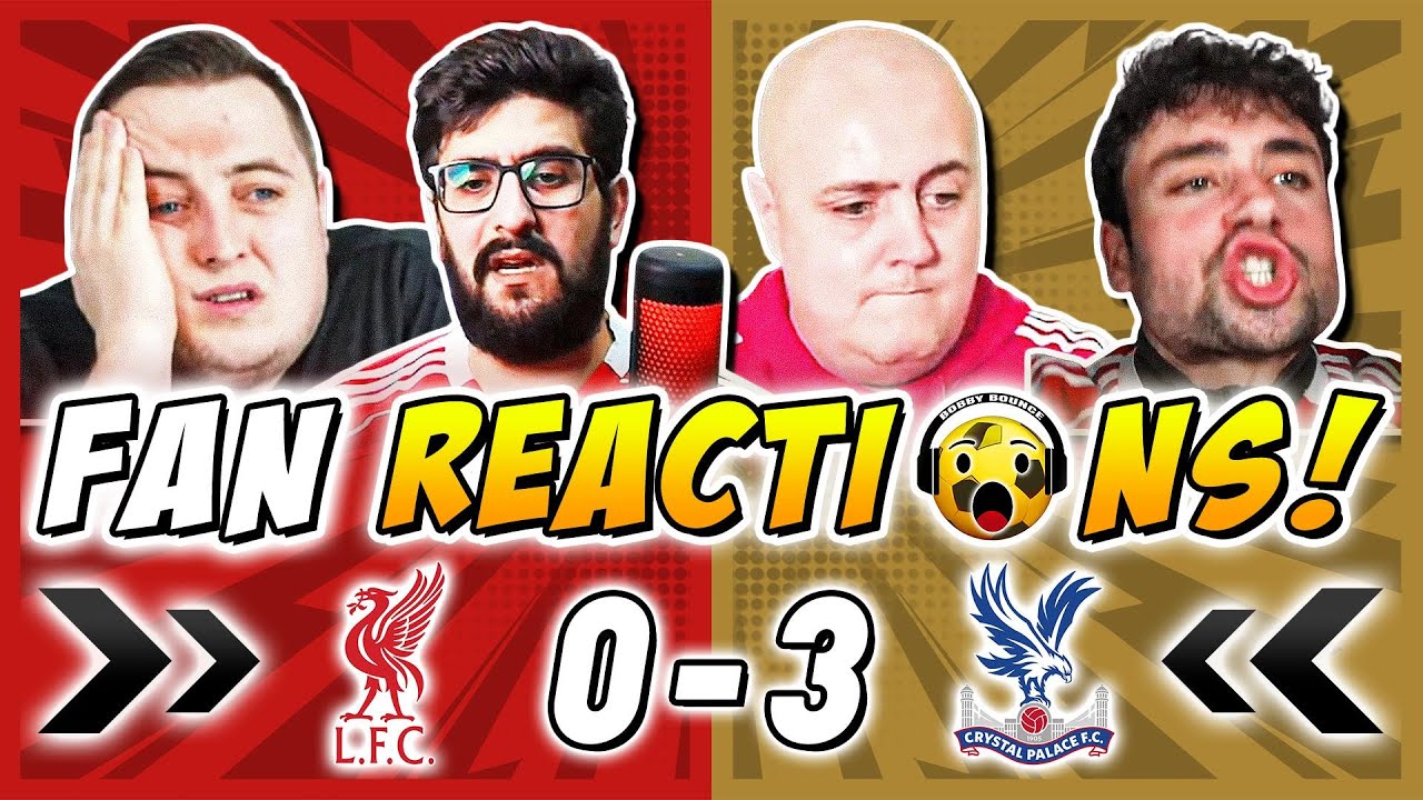 Liverpool Fans Heartbroken After 0-3 Loss to Crystal Palace 😢 | Carabao Cup Reactions