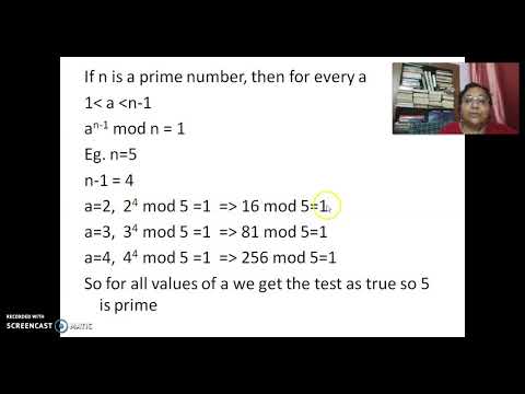 Fermat's test for Prime Numbers