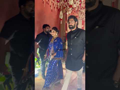 #ranadaggubati and his wife #Meehika snapped at #narnenithiin marriage