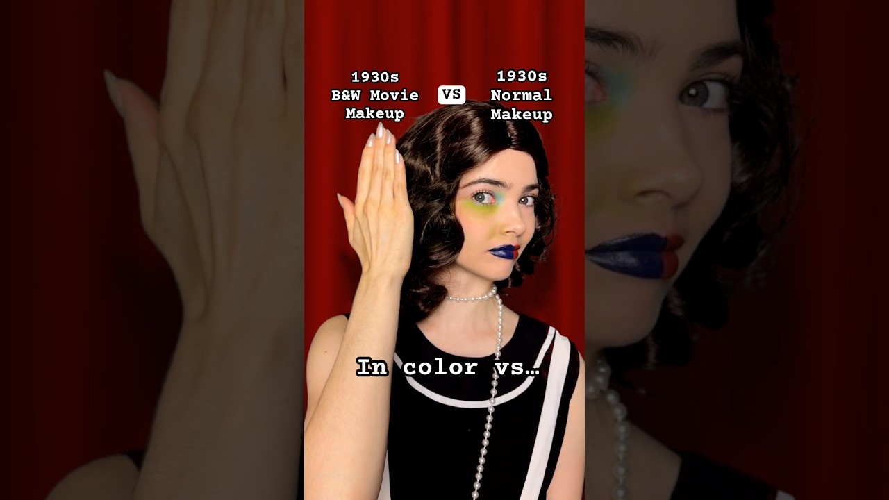 1930s Black & White Movie Makeup Techniques