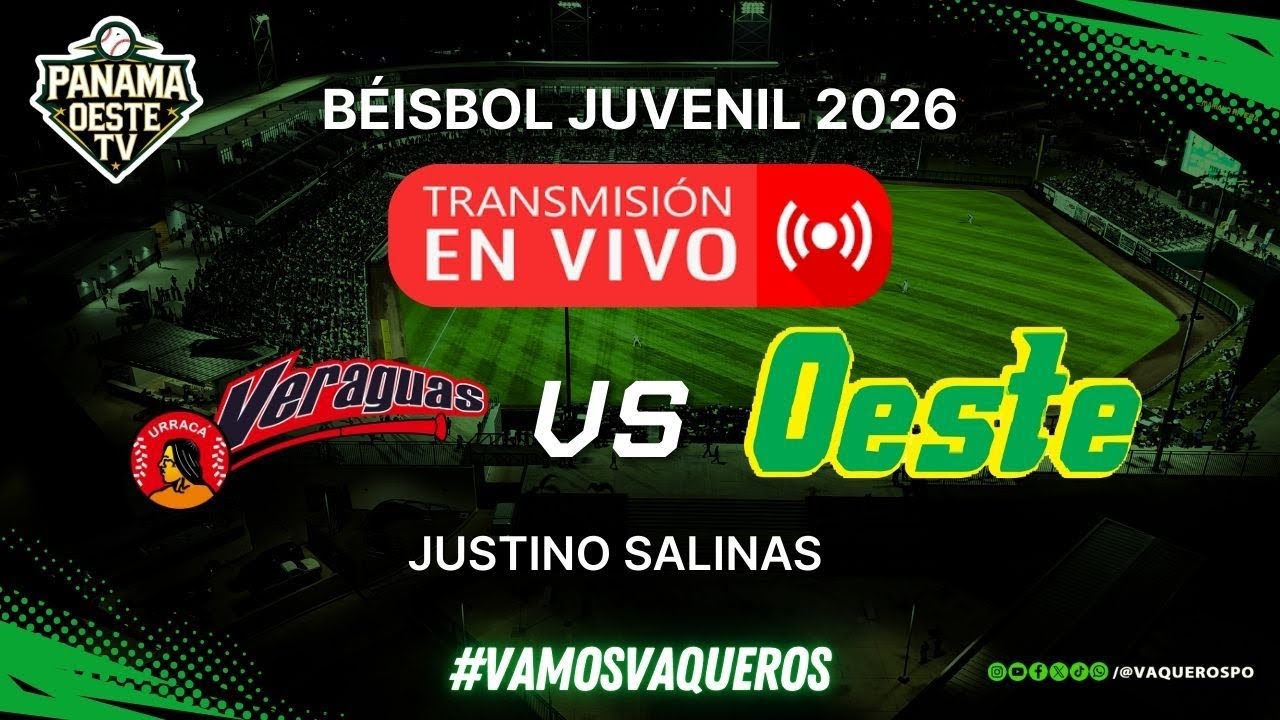 Veraguas vs Oeste | Juvenil Baseball Live ⚾