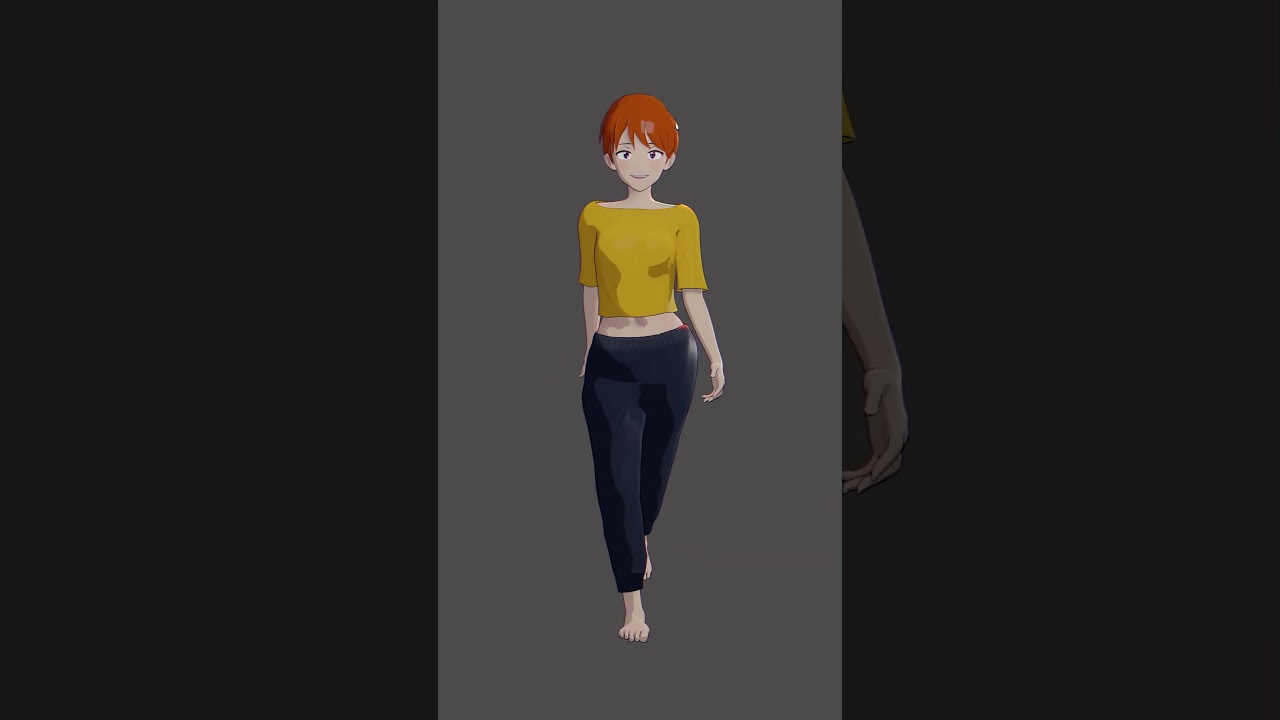 Female Walk Cycle in Blender Eevee 🎥