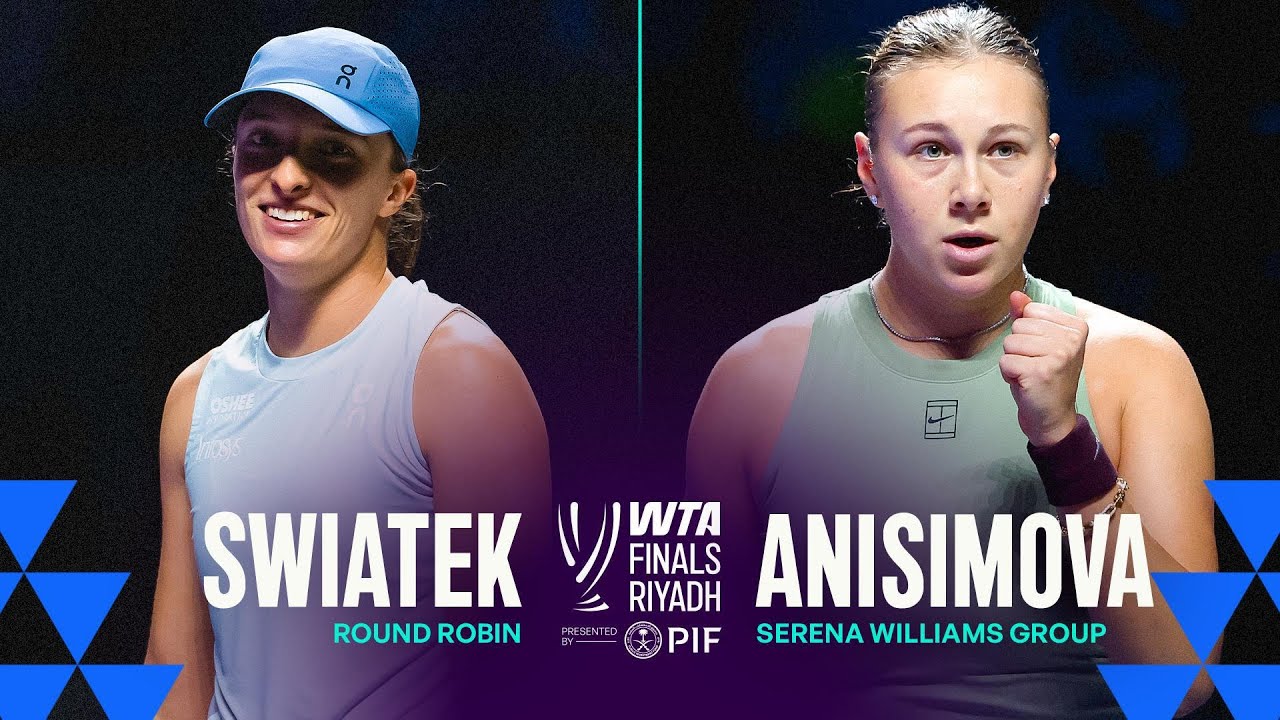 Swiatek vs. Anisimova | 2025 WTA Finals Highlights 🎾