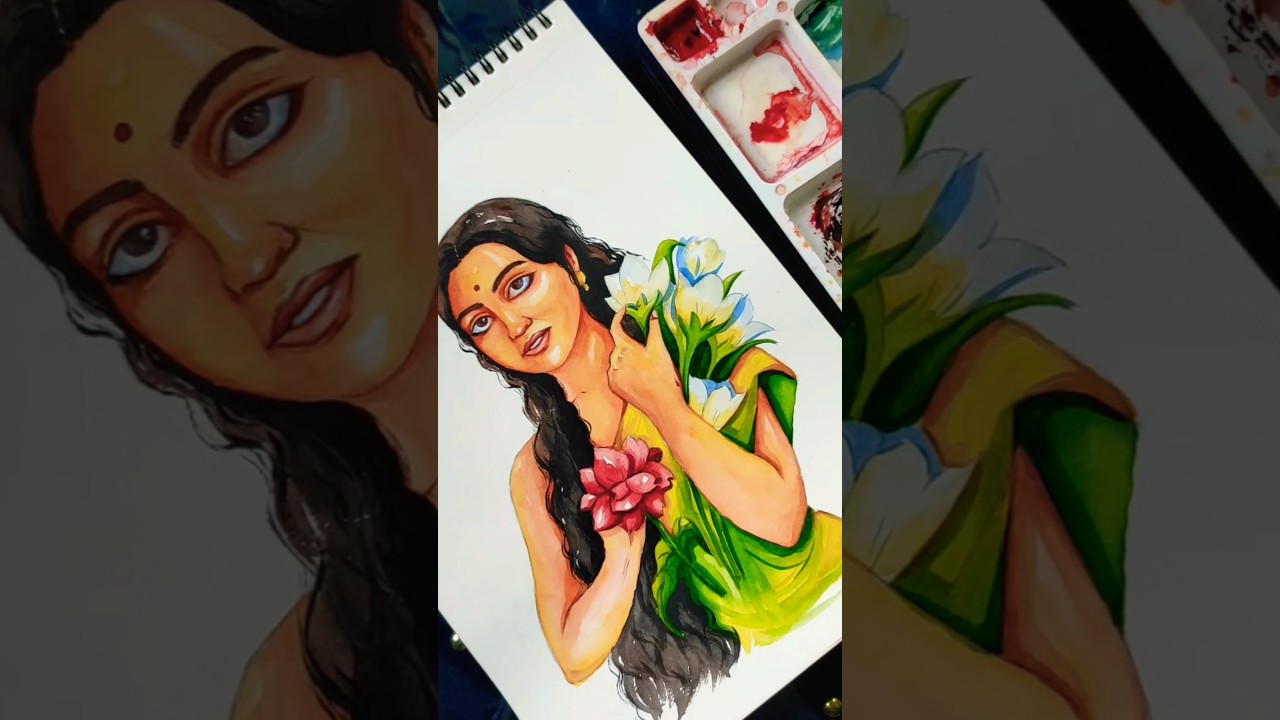 ❤️ #painting #watercolor #art #drawing #bengali #artshorts #ytshorts #trending #watercolorpainting