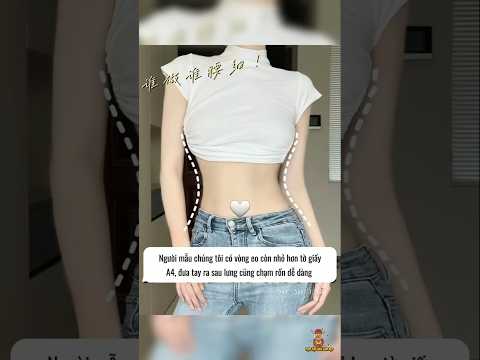 Muốn giảm mỡ bụng eo thon sau 7 ngày hãy tập ngay bài tập này #shorts #lamdep