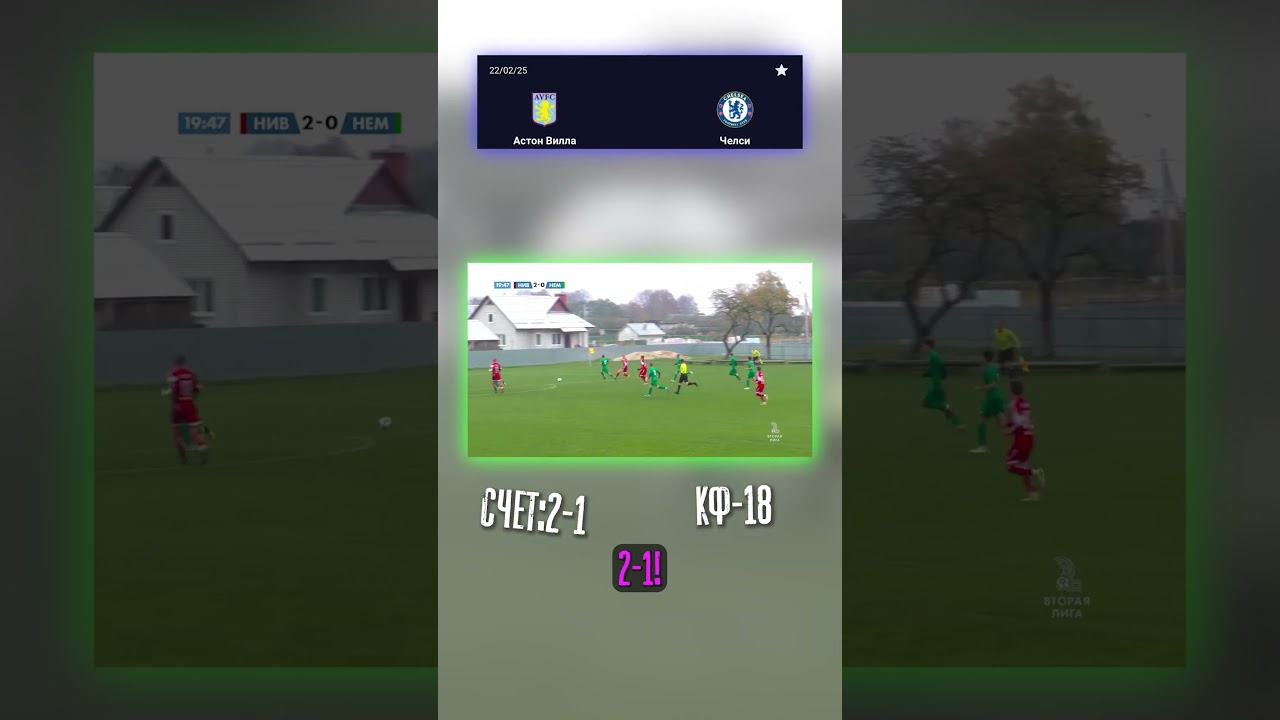 Прогноз на матч: Астон Вилла победит 2-1 ⚽