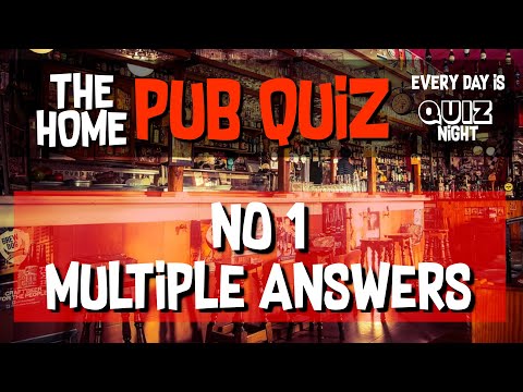 20 GREAT PUB QUIZ QUESTIONS ON GENERAL KNOWLEDGE TRIVIA NO.1