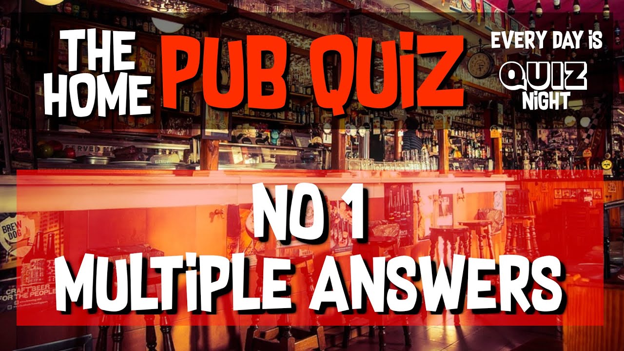20 Engaging Pub Quiz Questions on General Knowledge Trivia No.1