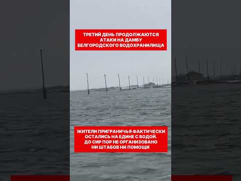Дамбу прорвало. Люди оказались в ловушке #дамба #белгород #авария #атака #водохранилище #потоп
