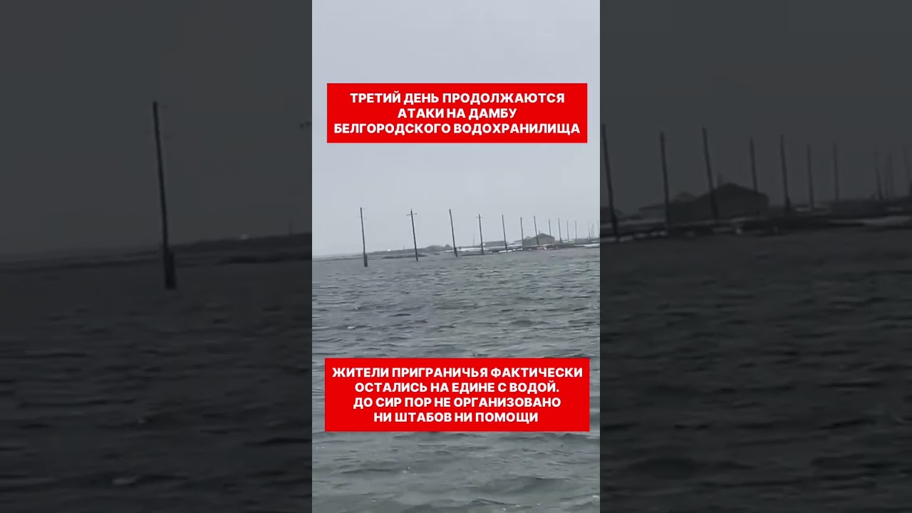 Критическая ситуация: прорвавшая дамба в Белгороде вызывает затопление 🚨