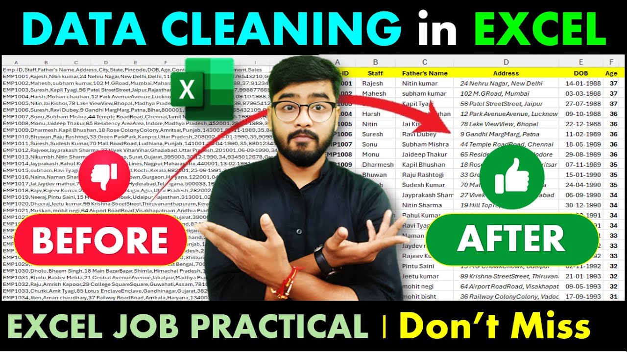 🔥 Master Essential Excel Data Cleaning Hacks & Tricks