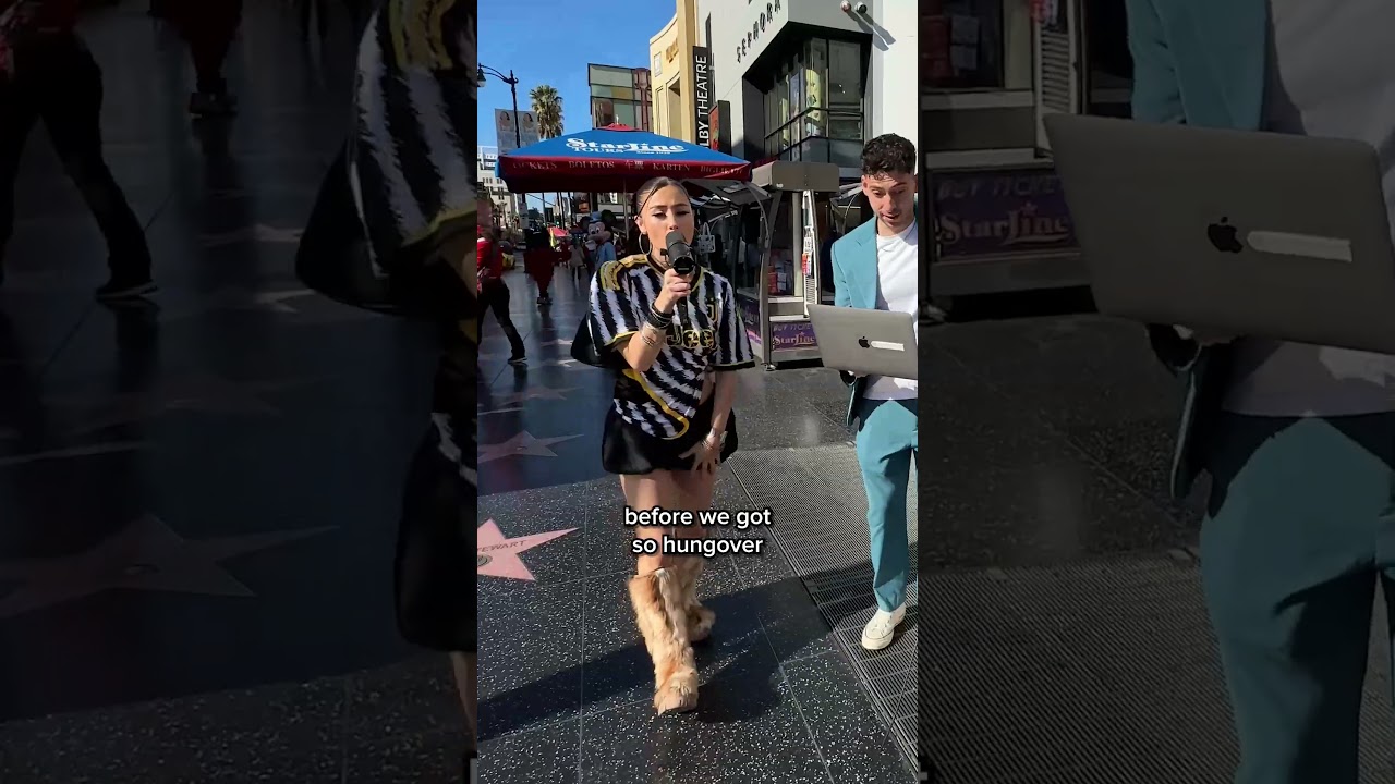 Unexpected Rap Encounter in Hollywood 🎤 | Crash Adams' 'Give Me A Kiss' Live Performance