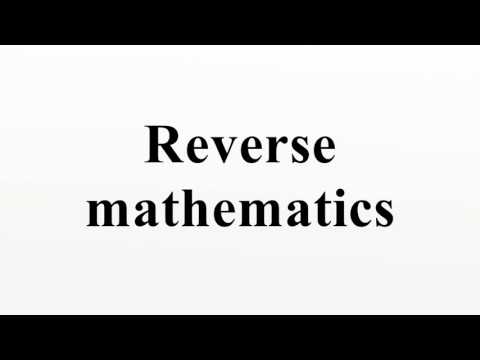 Reverse mathematics