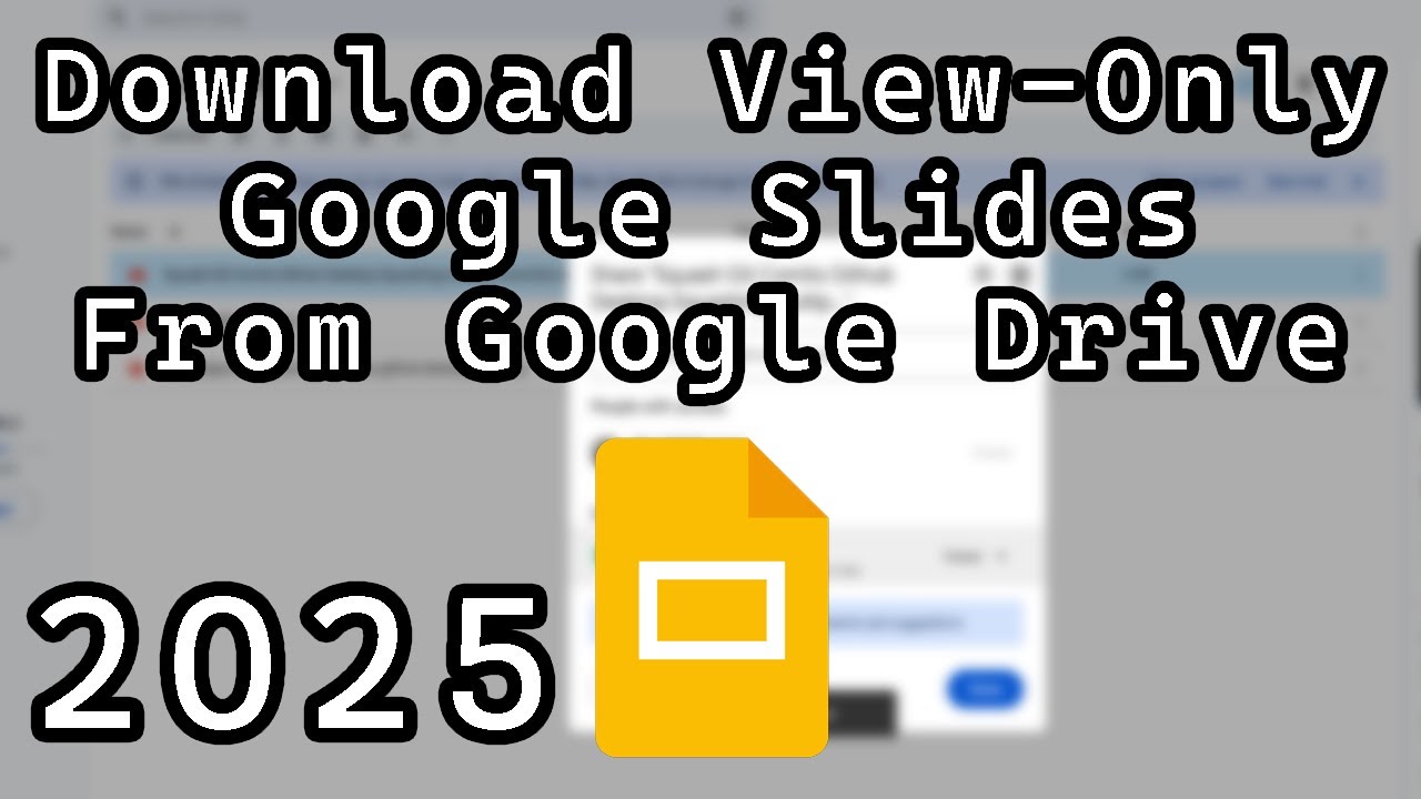 How to Download Protected/ View Only Google Slide Files From Google Drive Without Anyone Knowing
