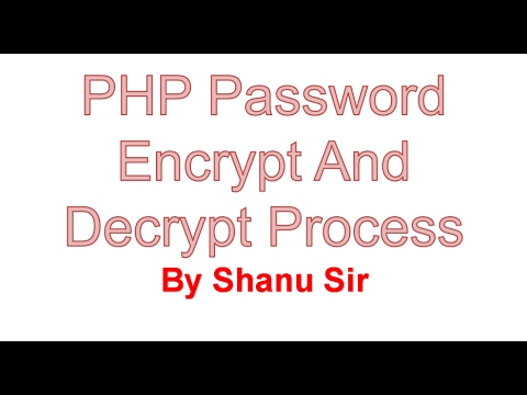 PHP Password Encryption & Decryption in Hindi 🔐