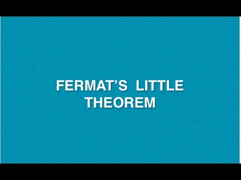 Fermat's Little Theorem | Cryptography And Network Security | Tutorials | Cryptography