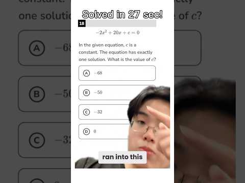 Solving hard SAT math questions in under 30 seconds. pt.62 #satprep #speedrun #justusedesmos