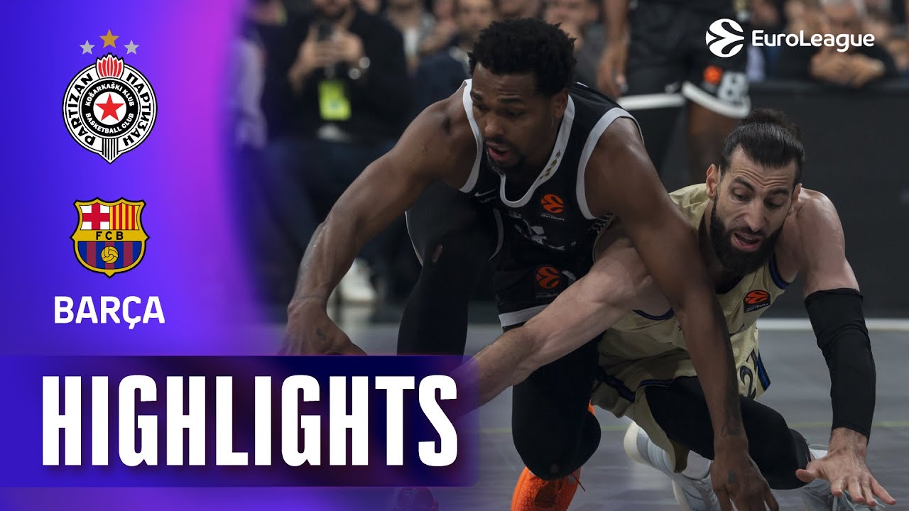 Clyburn Closes the Gap in Thrilling Partizan vs. Barcelona Basketball Match 🏀 | Highlights 2025-26