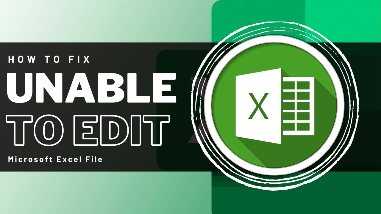Remove Editing Restrictions in Excel π