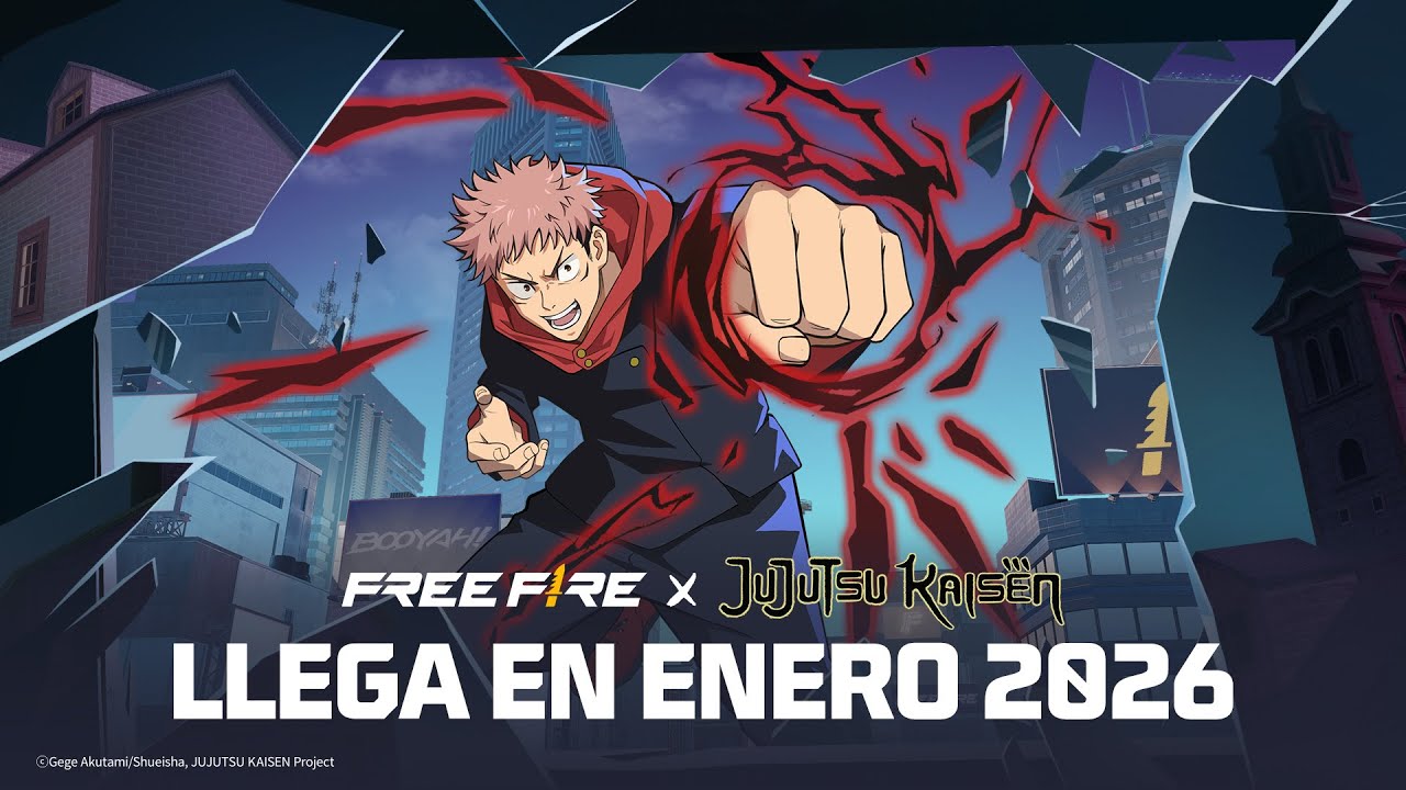 Free Fire x Jujutsu Kaisen Arrives Jan 2026 🎮