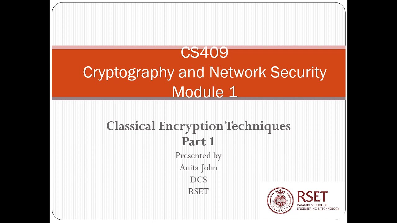 CS409 Cryptography: Essential Encryption Techniques – Part 1 🔐