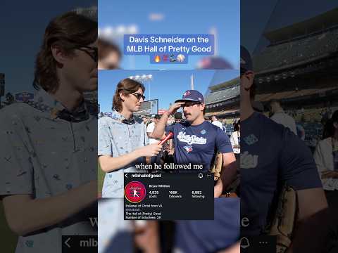 Davis Schneider hit a leadoff homerun in the World Series right after this interview…🤯🔥 #shorts