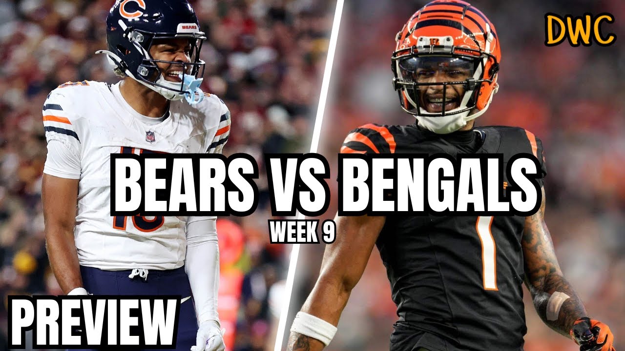 Bears vs Bengals Week 9: Can Chicago Secure a Win on the Road? 🏈