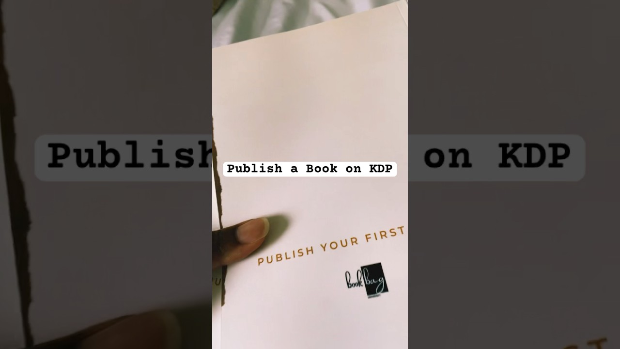 Guide to Publish Your Book on Amazon KDP π