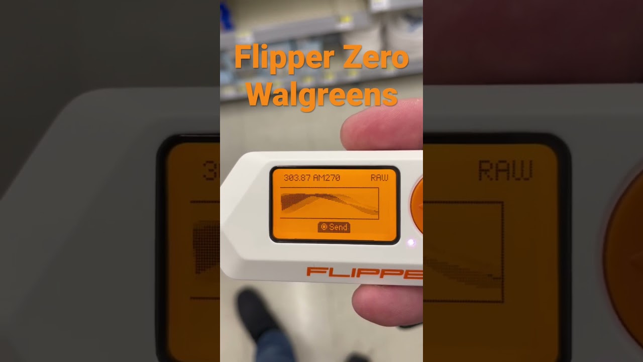 Testing Flipper Zero at Walgreens with Manager's OK 🐬