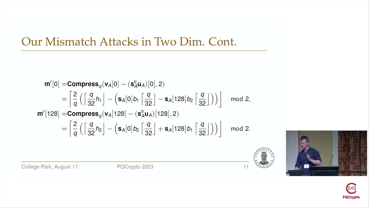 PQCrypto 2023: Breakthrough in Multi-Positional Mismatch Attacks on Kyber & Saber 🔓