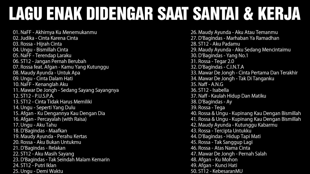 Lagu Pop Indonesia Enak Didengar Saat Santai & Kerja 🎶