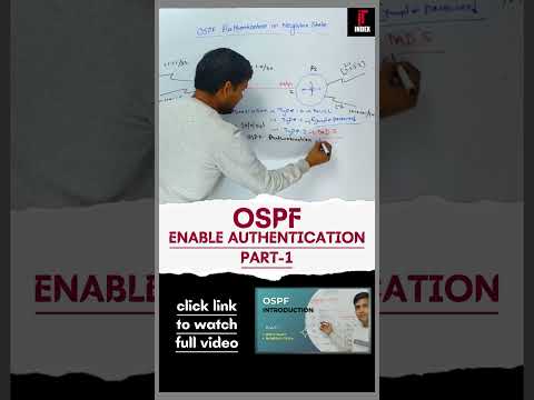 OSPF Authentication Types #ospf #ccna #ccnp #cybersecurity #networking #routingprotocol